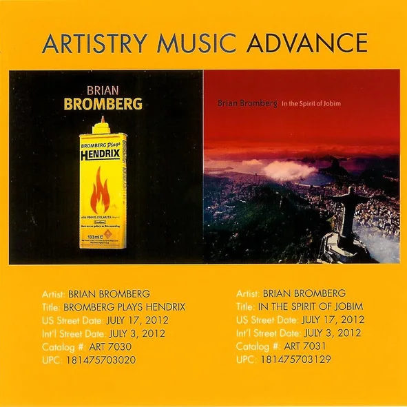 Cover of Bromberg Plays Hendrix / In The Spirit Of Jobim